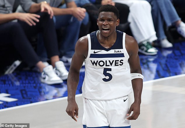 Minnesota Timberwolves star Anthony Edwards made some strange antics during Game 4 of the Western Conference Finals