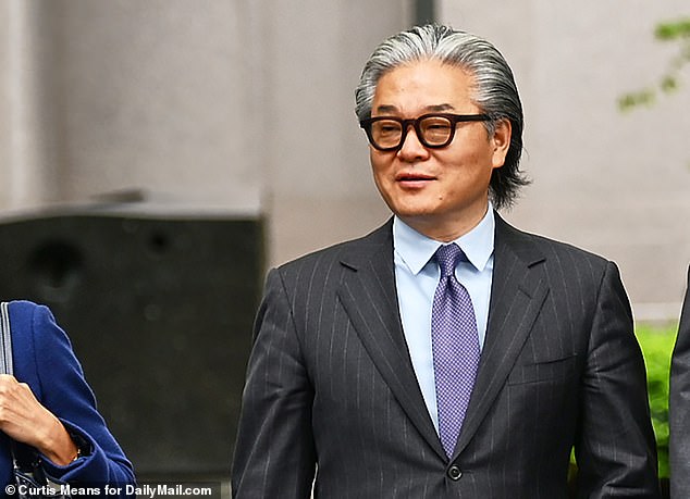 Sung Kook “Bill” Hwang, the founder of Archegos Capital Management, arrives at Manhattan Criminal Court this week, where he is charged with fraud, racketeering and conspiracy