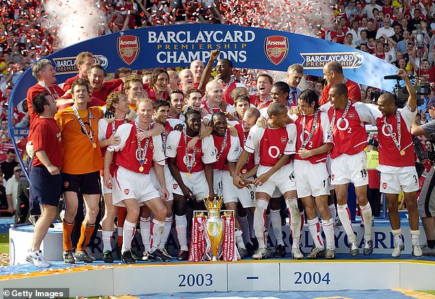 Lehmann can stop any other brand from calling themselves The Invincibles, including his former employers (Photo: Arsenal's Invincibles from 2003-04)