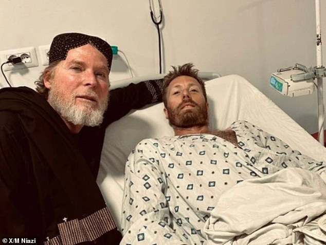 Joe McDowell (pictured right), believed to be from Perth, was injured on Friday evening when several gunmen opened fire outside a restaurant in the central province of Bamyan.