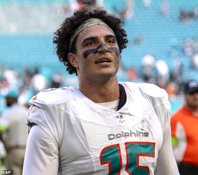 Brundle was actually watching Jaelan Phillips, a linebacker for the hometown Miami Dolphins