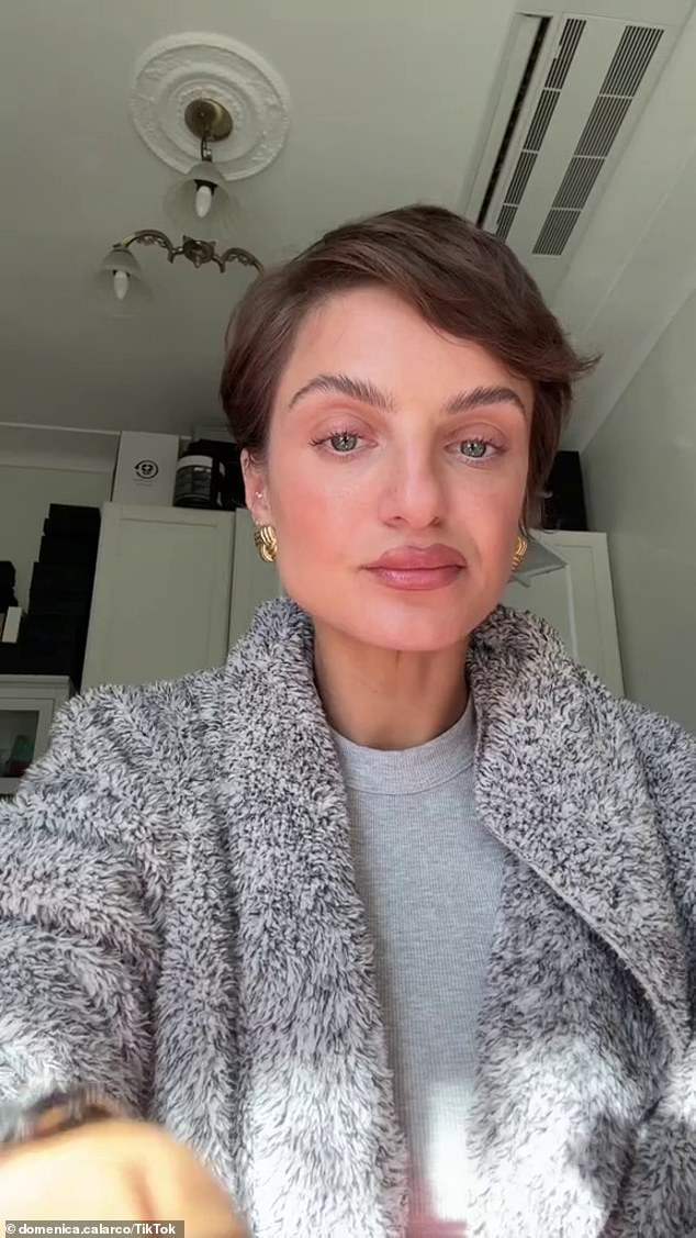 Abbie's smug video came hours after Domenica (pictured) opened up about her mental health struggles in a heartbreaking Instagram Story post on Sunday