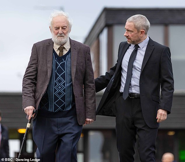 The Lord Of The Rings star died in the early hours of Sunday morning, according to his agent (pictured in The Responder with co-star Martin Freeman)