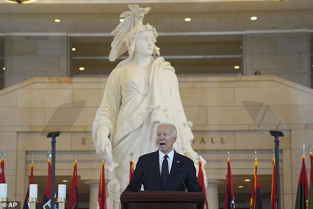 “I haven't forgotten, and neither have you.  And we will not forget,” Biden told the Jewish leaders