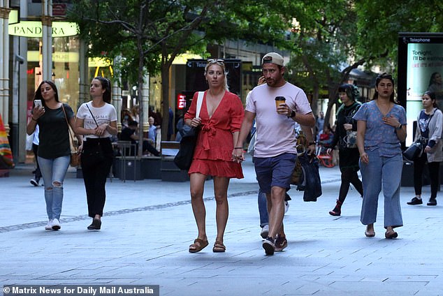 Nikki said she feared for younger Australians, who she said face bleak prospects for getting ahead financially.  The photo shows shoppers at Pitt Street Mall in Sydney