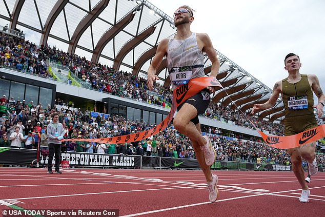 Britain's Josh Kerr beats Norwegian rival Jakob Ingebrigtsen in the Prefontaine Classic