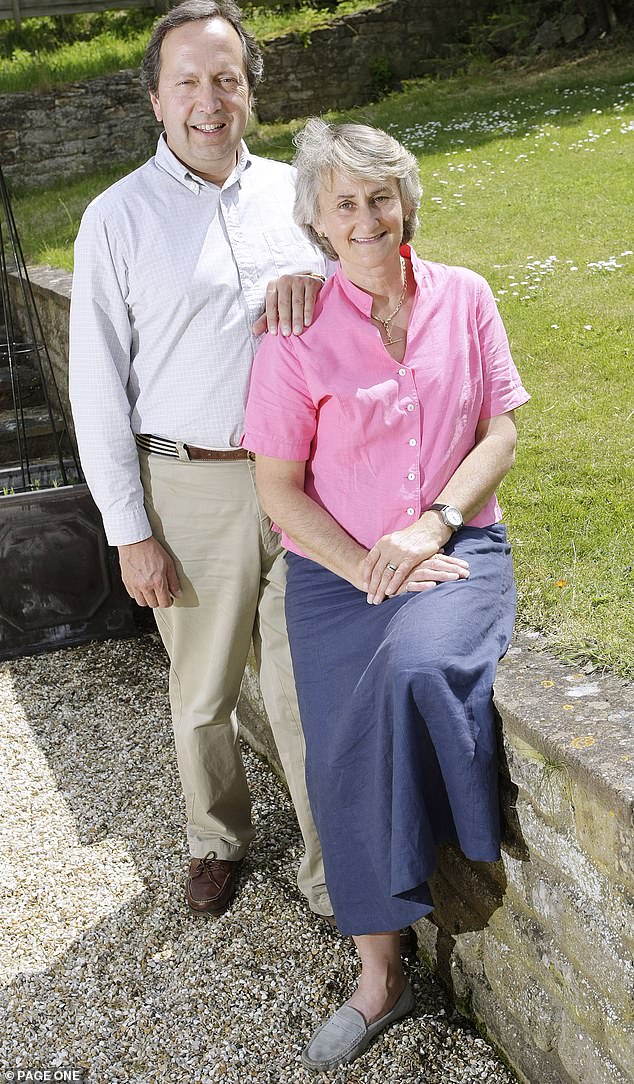 Alex and Claire Van Straubenzee at their home near Grantham.  Claire will receive an MBE from Prince William later today