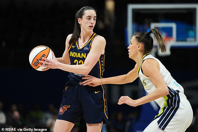 Caitlin Clark scored 21 points in her WNBA debut, falling in a preseason game against Dallas