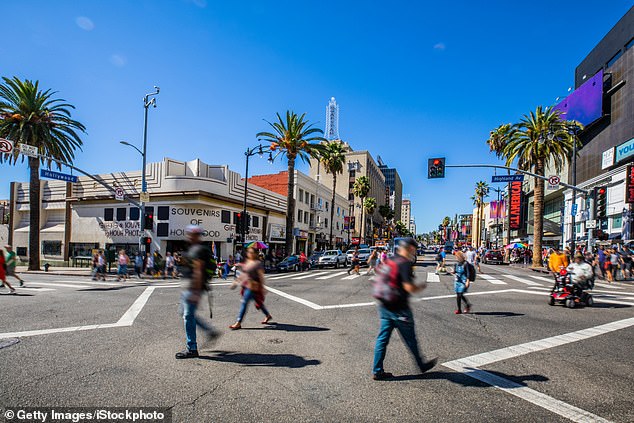 California grew by about 67,000 people last year, and the crowds are big on Hollywood Boulevard in Los Angeles