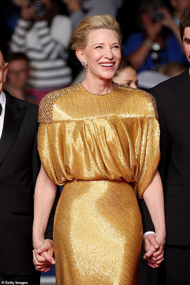 Cate cut a glamorous figure on Saturday as she graced the red carpet at Rumors in Cannes