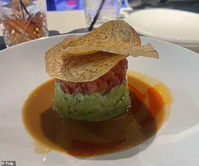 Restaurant critic Tom Sietsema visited the STK Steakhouse in the Marriott Marquis hotel and was not particularly impressed with the food.  In the photo: tuna tartare