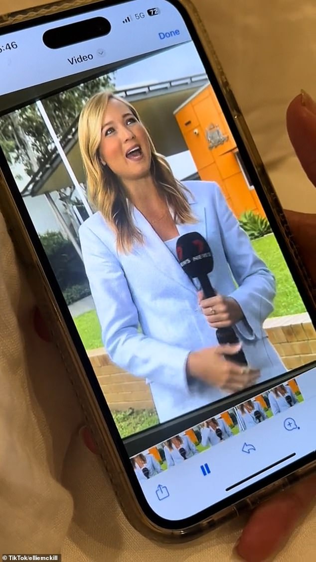 News reporter Annie Pullar was presenting a report on camera outside a courthouse when she was distracted by some birds, causing her to curse in the middle of her report