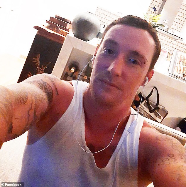 Accused killer Justin Stein, 33, (pictured) but claims he didn't know he was driving around with the body of nine-year-old Charlise Mutten in the back of his pants until he got a call from her mother Kallista while in Bunnings