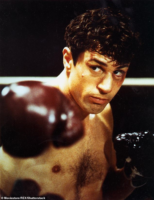 The handsome actor is depicted in 1980's Raging Bull, when he was 36