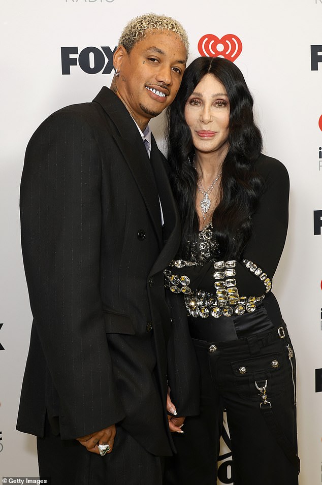 Cher is currently dating record executive Alexander 'AE' Edwards, 38, and revealed why she prefers to pursue younger men;  they were seen in LA last month