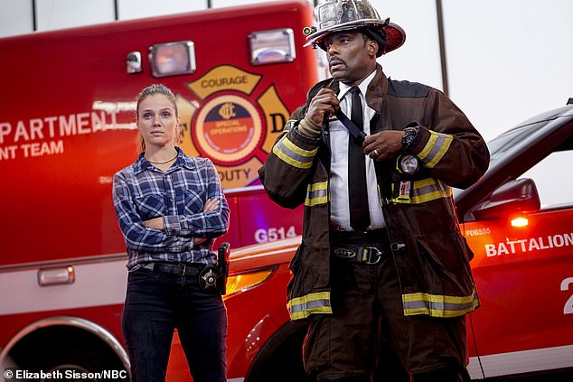 She made the decision last year after season 10 wrapped, telling producers she wanted her character's storyline to play out.  Seen with Eamonn Walker as Battalion Chief Wallace Boden