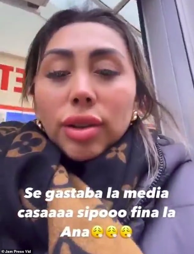 Chilean influencer Naya Fácil (pictured), 26, who has traveled through Europe, went to the Anne Frank House in the Dutch capital