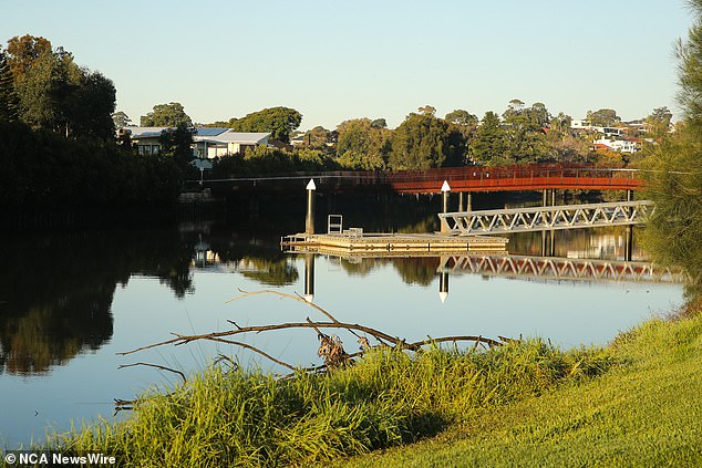 The umbilical cord found on the banks of the Cooks River (pictured) belonged to a little boy