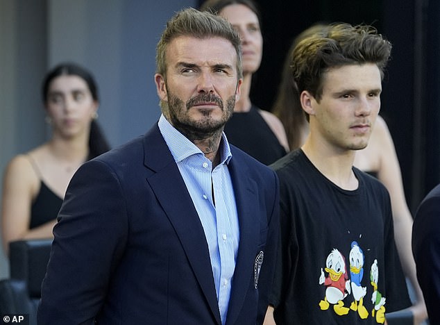 Inter Miami co-owner David Beckham was joined by son Cruz as his club lost 3-1 to Atlanta United at Chase Stadium in Fort Lauderdale on Wednesday night.