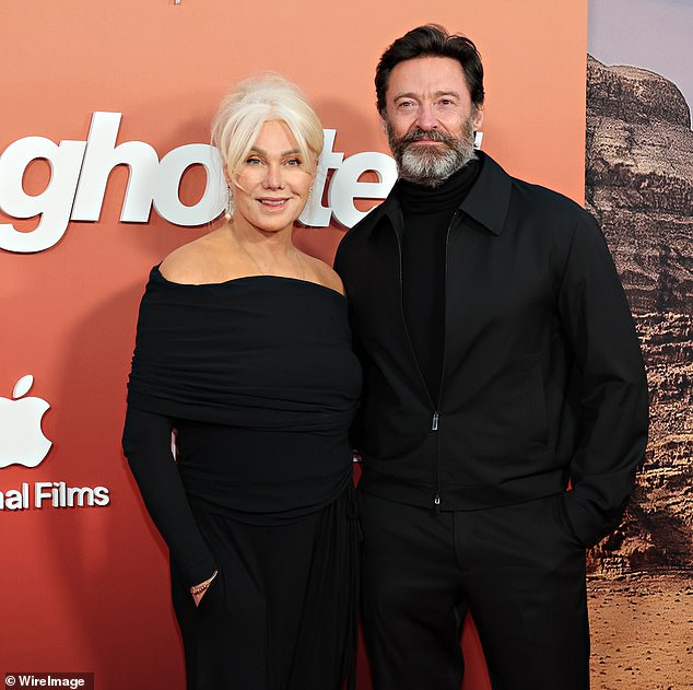 The Correlli actress ended her marriage to her husband Hugh Jackman last year.  Both pictured in 2023