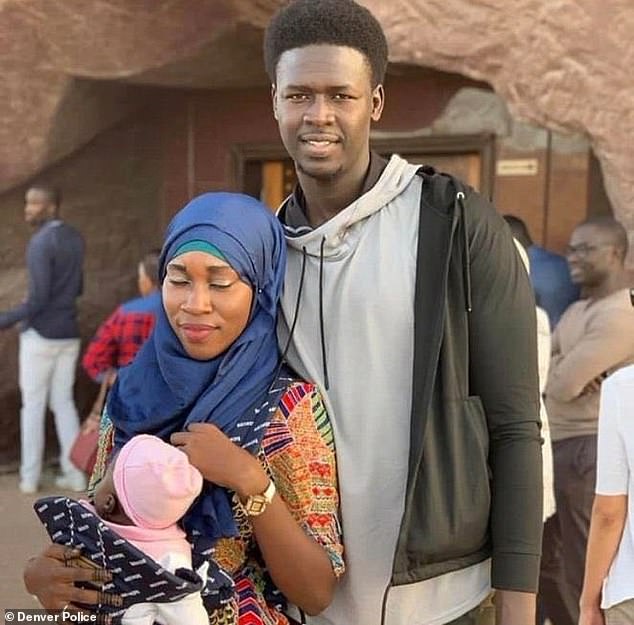 Among those killed in the fire were Hassan Diol's brother, Djibril (right), his wife, Adja Diol (left) and their 22-month-old daughter Khadija.