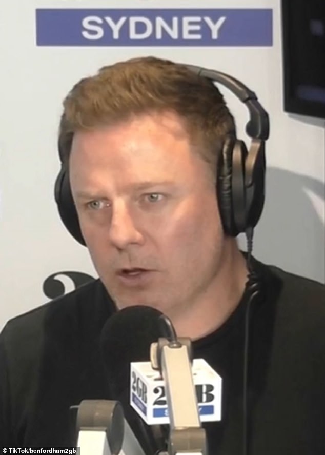 2GB radio host Ben Fordham (pictured) told listeners on Thursday he had been contacted by a father who feared his stepdaughter was in 'grave danger'