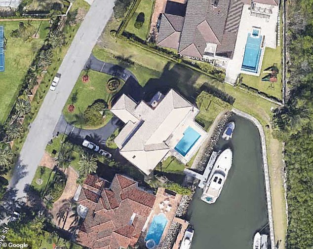 Alonso was identified as a suspect two days after the crash and his boat was found moored behind his home in Hammock Oaks (pictured)