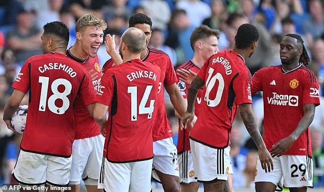 The Red Devils ended their Premier League season on a high with a 2-0 win over Brighton
