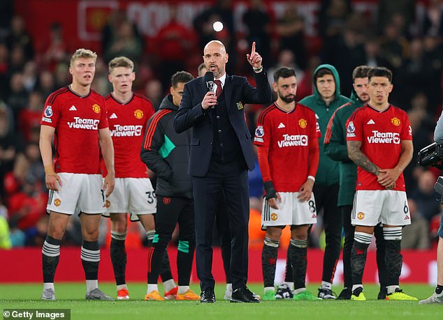 Erik ten Hag gave a rallying cry to the supporters after their final game at Old Trafford this season