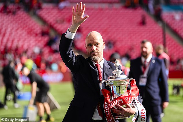 Erik ten Hag's future at Man United is up in the air after winning the FA Cup on Saturday