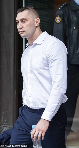 Ethan Henshaw is photographed outside court on Thursday