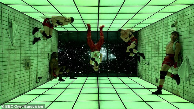 Using clever camerawork, Olly and his dancers appeared to spin around and walk across the ceiling in the packed performance