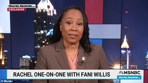 Fulton County District Attorney Fani Willis called Jim Jordan a 