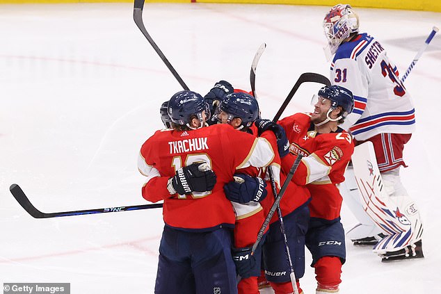 The Florida Panthers tied the Eastern Conference Finals against the New York Rangers