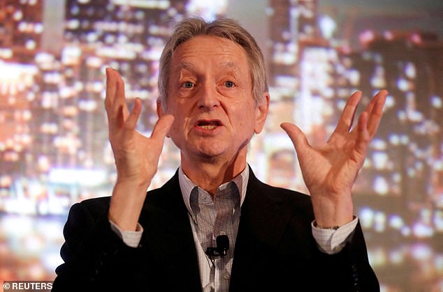 Former Google vice president Geoffrey Hinton (pictured) said AI and robots would be 