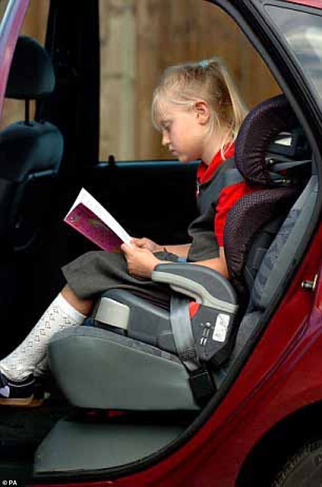 Two-thirds (66 percent) of people with children under the age of 12 say they are trying to make child seats 'last longer' because less money is available at the moment.  File photo