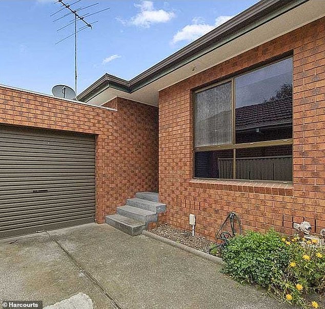 Gerard Farmer rented a two-bedroom apartment (pictured) on May Street in Preston, Melbourne's northeast, from agency Harcourts Rata & Co