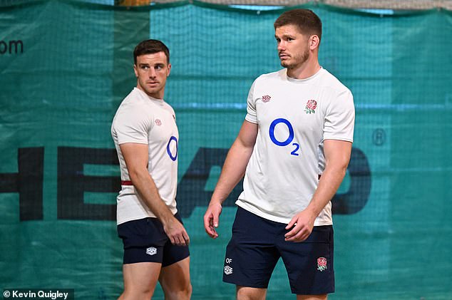 George Ford (L) is a good friend of Owen Farrell (R), who has retired from Test rugby