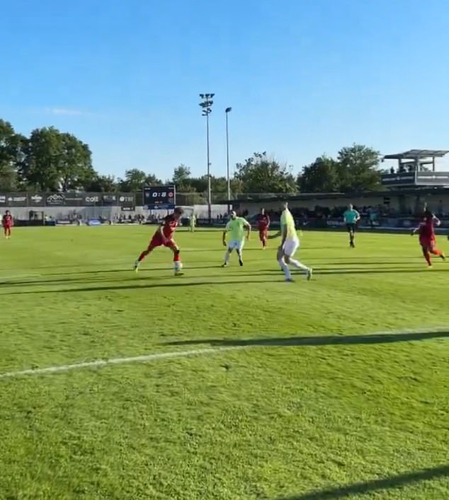 Trapp scored twice in a post-season friendly on Wednesday, ending a difficult season on a high