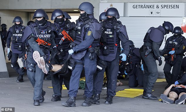 German police have stepped up their preparations for next month's European Championships