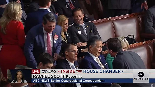 Footage from the March 7 State of the Union address shows McCormick caressing Van Duyne's arm, and sources say this is common for the apparently loved-up couple