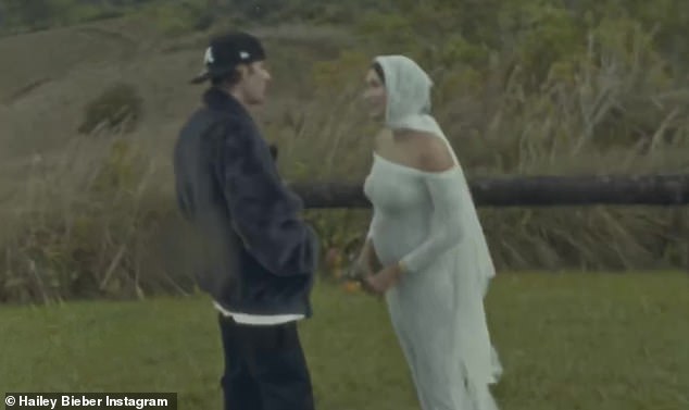 The model and her husband, Justin Bieber, 30, revealed they were expecting their first child in a vow renewal video shared to Instagram on Thursday