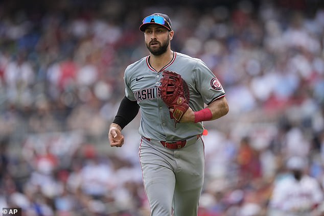 The child's real father is Washington Nationals utility man Joey Gallo