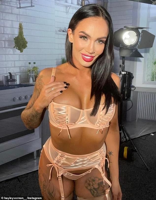 Australian Married At First Sight star Hayley Vernon has decided to sell all her lingerie after quitting the adult entertainment industry.  Pictured