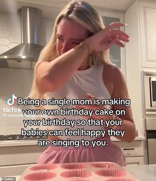 A heartbroken single mum went viral after filming herself sobbing as she revealed the worst thing about celebrating a birthday without a partner