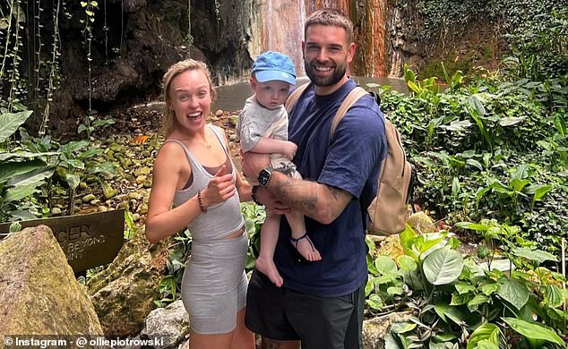 Jorgie and her fiancé Ollie Piotrowski, who welcomed Forest in December 2022, later added a sweet post to Instagram confirming the happy news