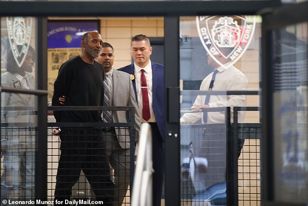 Clifton Williams, who allegedly attacked Steve Buscemi, during a criminal walk in the 13th Precinct in New York City on May 17, 2024