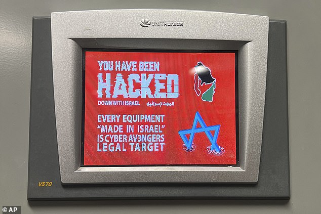 The EPA has issued a warning that water systems are not protected and that many water systems have default passwords and one-time logins that allow hackers to easily gain access to the system.  Pictured: The screen of the Unitronics device that was hacked at the Municipal Water Authority of Aliquippa, Pennsylvania