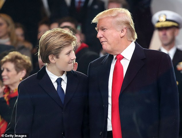 Former President Donald Trump brought his son Barron to a high-powered meeting that included Tesla founder Elon Musk