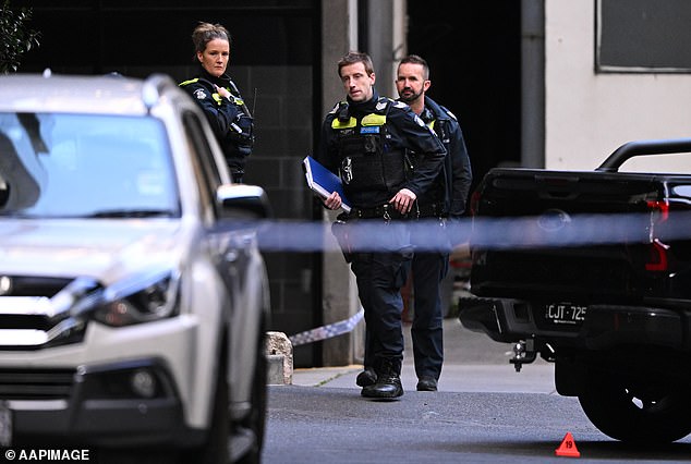 A man has been jailed for his involvement in a drive-by shooting at Melbourne's Chasers Nightclub in February 2020 (photo, police on scene)
